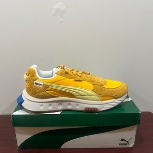 Puma, Wild Rider Vintage, 381595 02, Yellow & White